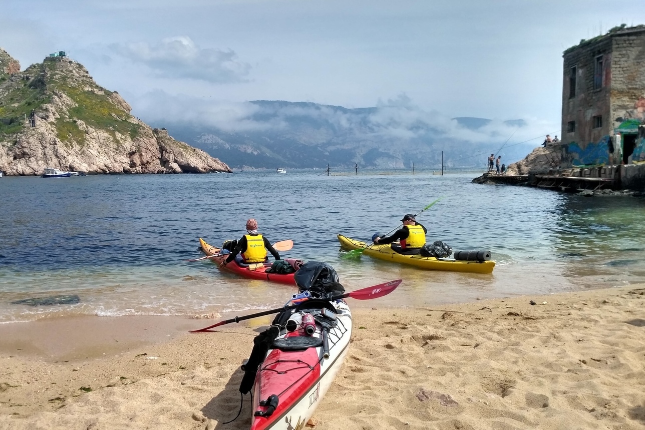 крым, каяк, путешествие Побережье Крыма Мыс Айя и мыс Фиолент